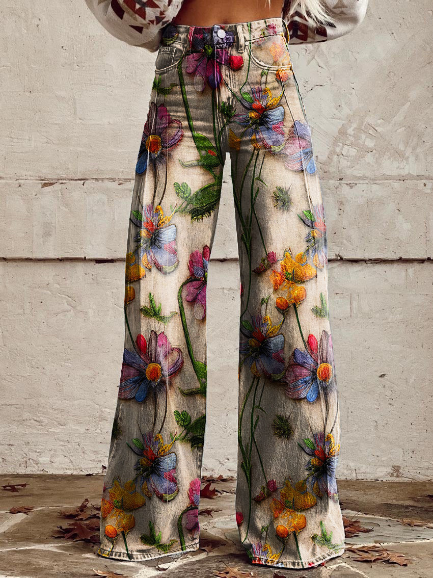 Quinn - Kleurrijke vintage broek voor dames