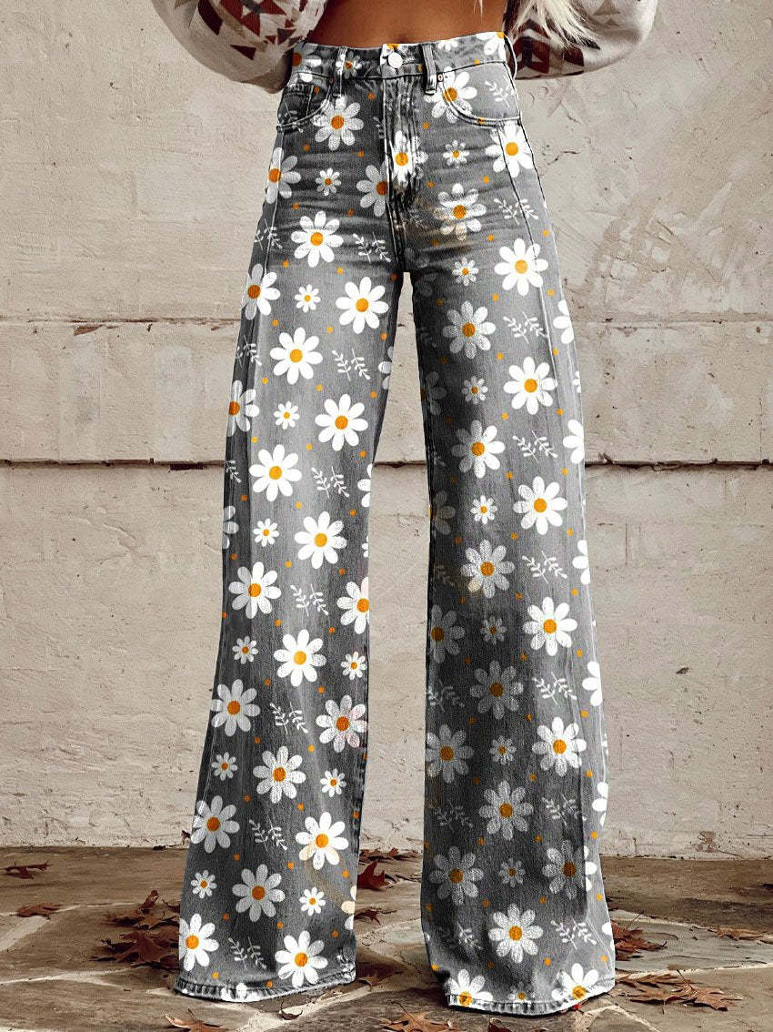 Quinn - Kleurrijke vintage broek voor dames