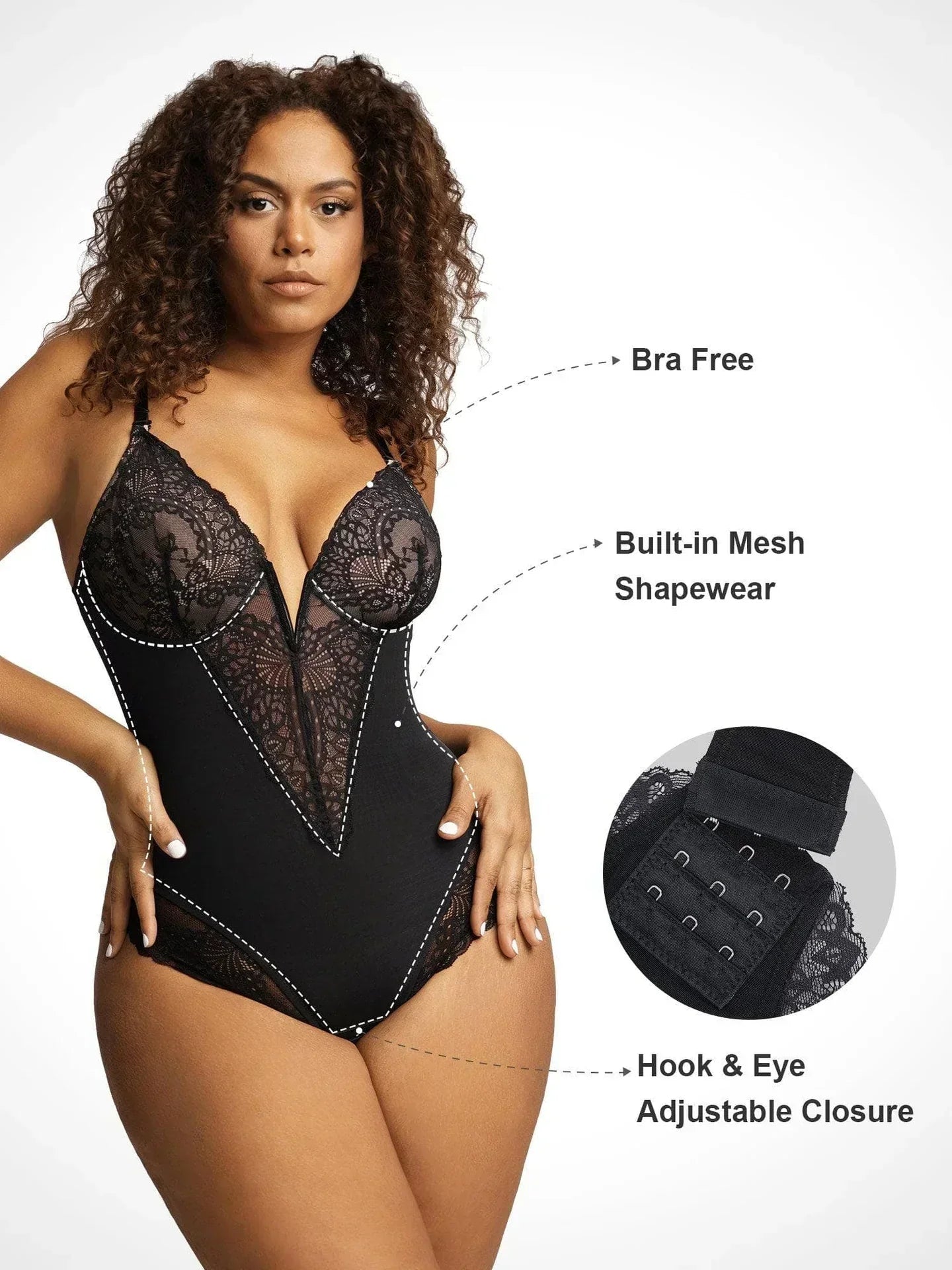 Noach™ | Diepe V-hals bodysuit