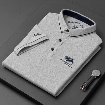 Casual poloshirt met knoopsluiting voor heren
