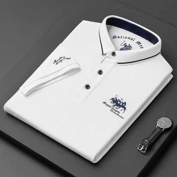 Casual poloshirt met knoopsluiting voor heren