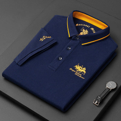 Casual poloshirt met knoopsluiting voor heren