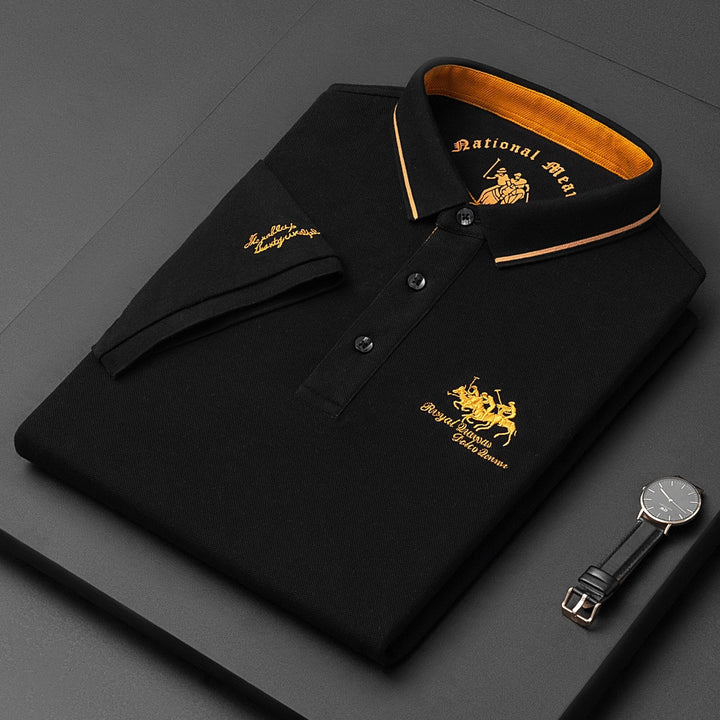 Casual poloshirt met knoopsluiting voor heren