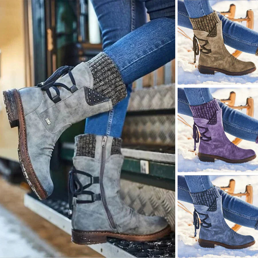 Dames waterdichte halfhoge snowboot