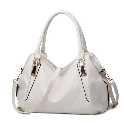 Dames Handtas | Ruime Elegante Schoudertas met Gouden Details