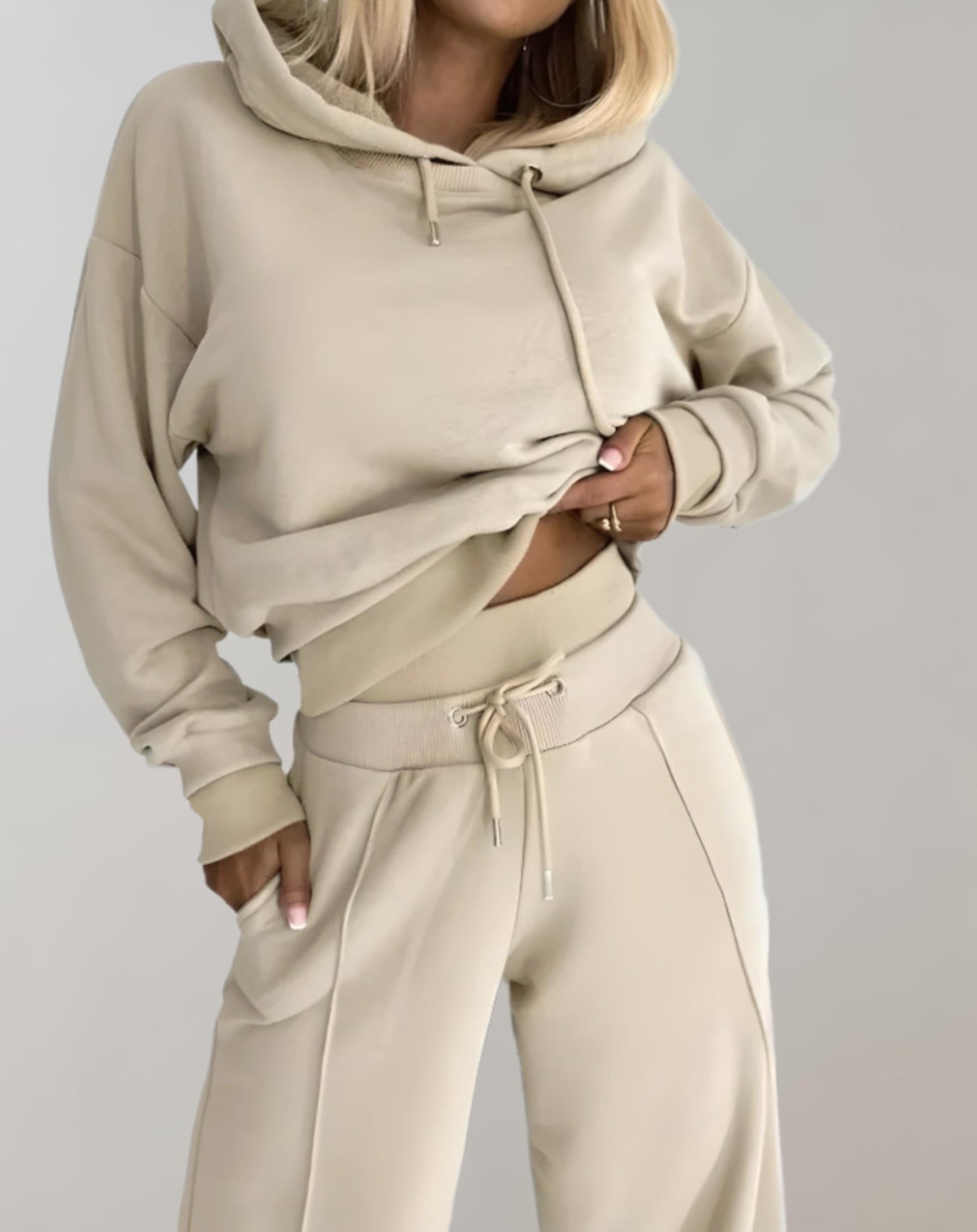 Dames Trainingspak | Comfortabele Loungewear Set met Hoodie