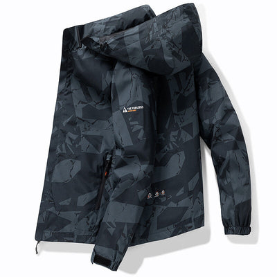 Ski-jas voor heren met capuchon en modern design