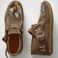 Chaussures à enfiler pour dames | Chaussures artistiques avec imprimé de chats et détail boucle