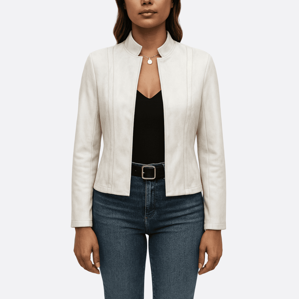 Dames Jas |Fitted Jacket met Naaddetails en Moderne Look