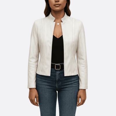 Dames Jas |Fitted Jacket met Naaddetails en Moderne Look