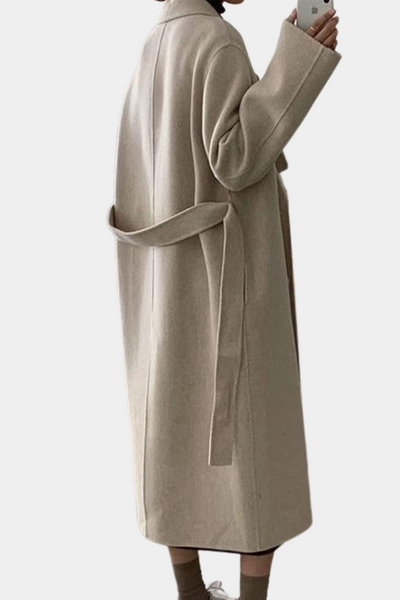 Dames Lange Jas met Ceintuur | Stijlvolle Wintermantel