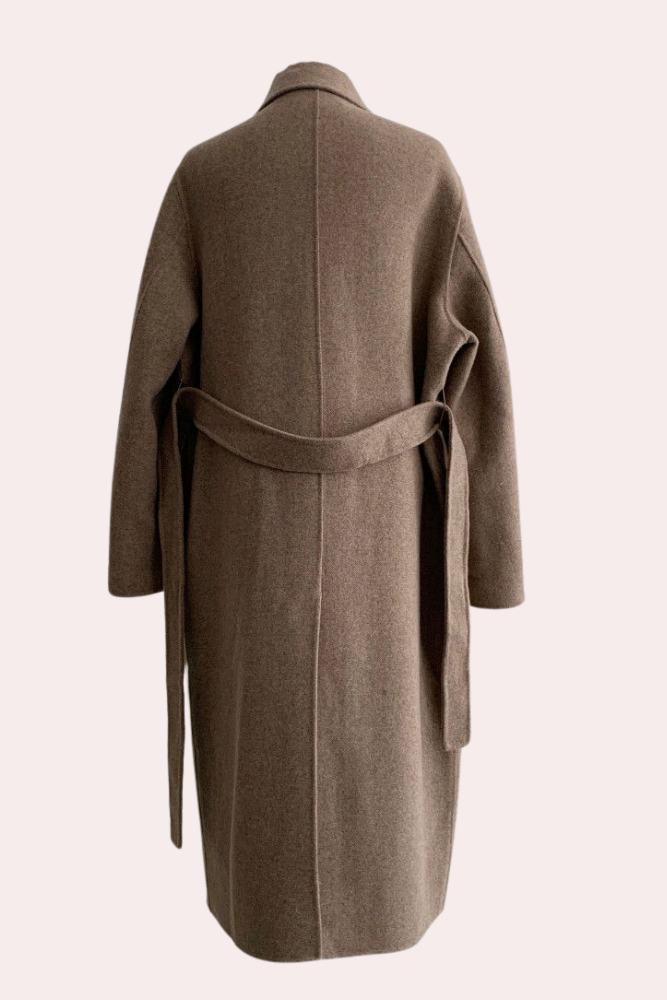 Dames Lange Jas met Ceintuur | Stijlvolle Wintermantel