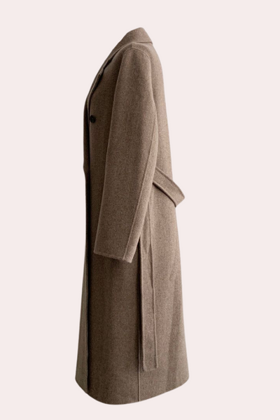 Dames Lange Jas met Ceintuur | Stijlvolle Wintermantel