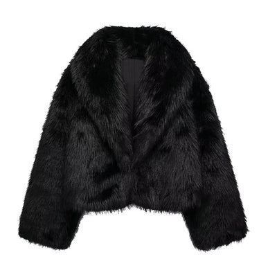 Elegante Bontjas met kraag voor dames