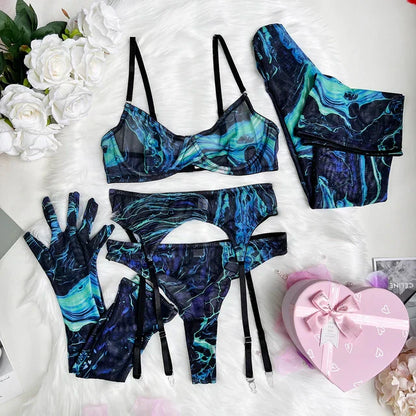 Valerie™ | Tie Dye 5-delige lingerieset