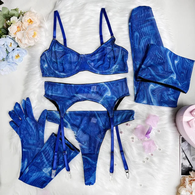 Valerie™ | Tie Dye 5-delige lingerieset