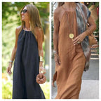 Robe femme avec dos ouvert et fente