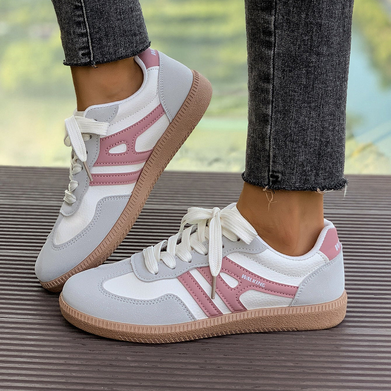 Dames Sneaker met Comfortzool | Sportieve Schoen met Logo Detail