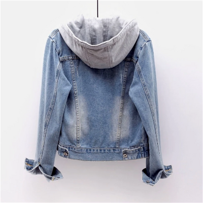 Anneke Denim Damesjack | Casual Look voor Elke Dag | Afneembare Capuchon