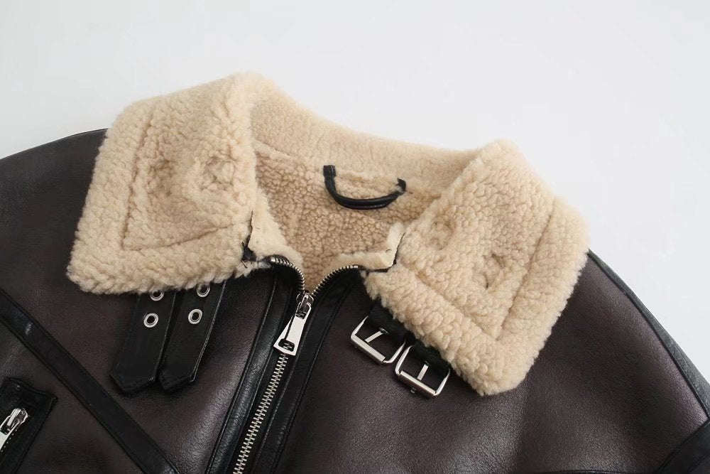 Luxe Leren Winterjas