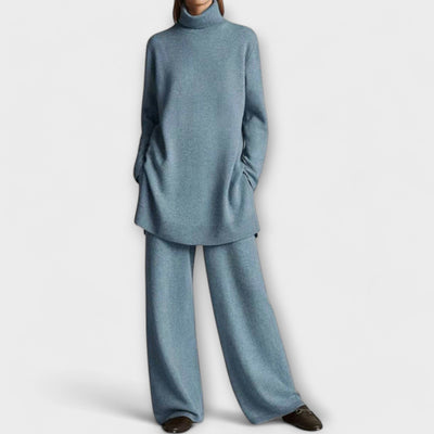 Comfortabele loungewear set voor dames met wijde broek