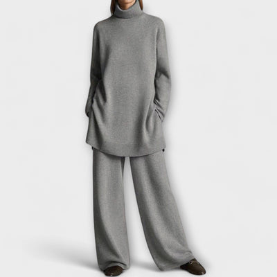 Comfortabele loungewear set voor dames met wijde broek