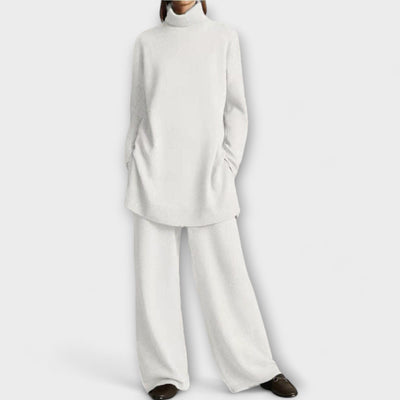 Comfortabele loungewear set voor dames met wijde broek