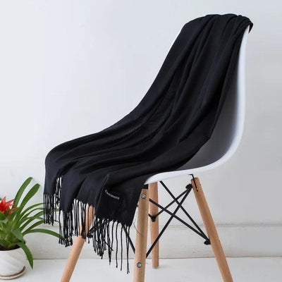 Dames Sjaal | Zachte Cashmere Look Sjaal met Franjes