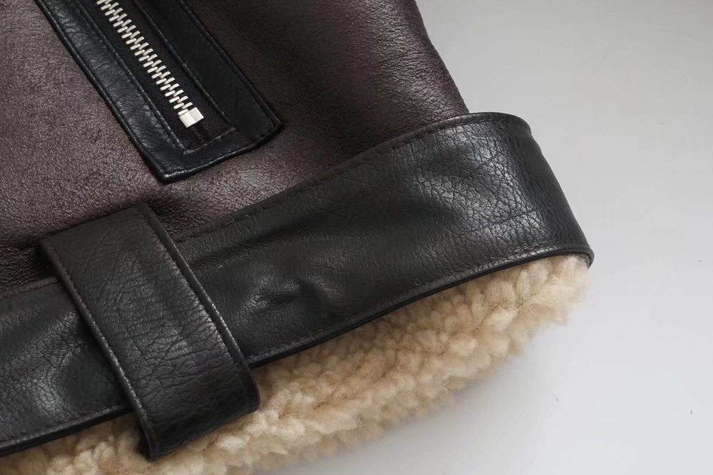 Luxe Leren Winterjas