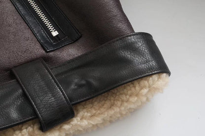 Luxe Leren Winterjas