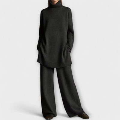 Comfortabele loungewear set voor dames met wijde broek