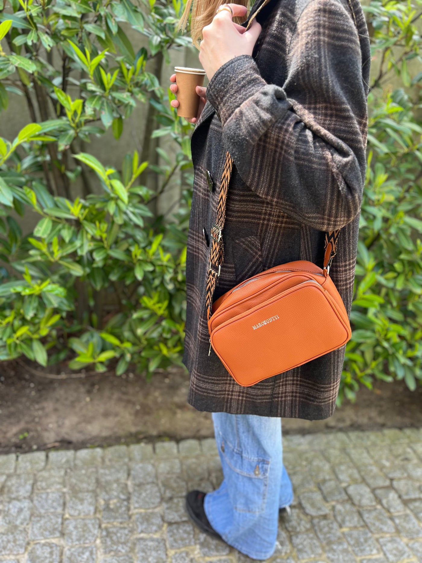 Crossbodytas met Ritssluiting en Klep voor Dames