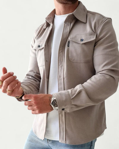 Heren shirt met lange mouwen in casual stijl