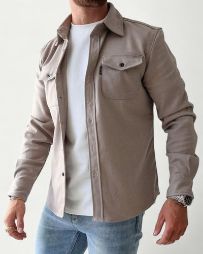 Heren shirt met lange mouwen in casual stijl