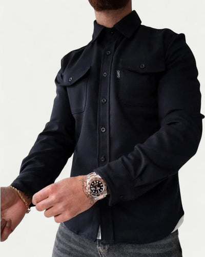 Heren shirt met lange mouwen in casual stijl