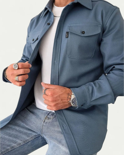 Heren shirt met lange mouwen in casual stijl