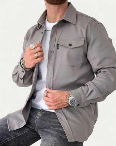 Heren shirt met lange mouwen in casual stijl