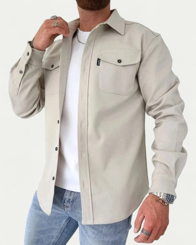 Heren shirt met lange mouwen in casual stijl