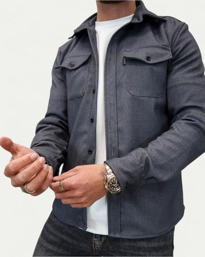 Heren shirt met lange mouwen in casual stijl