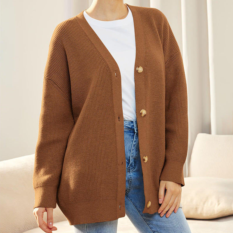 Dames cardigan met knoopsluiting