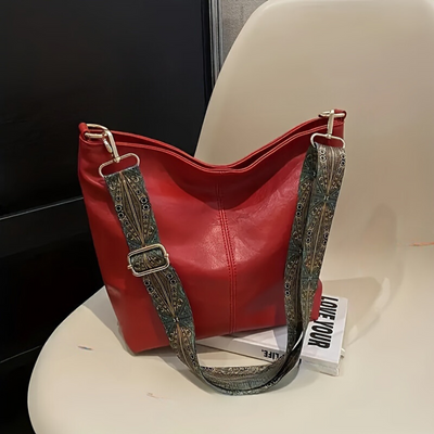 Retro Schoudertas voor Dames | Modieuze en Functionele Handtas | Verstelbare Riem