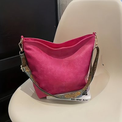 Retro Schoudertas voor Dames | Modieuze en Functionele Handtas | Verstelbare Riem