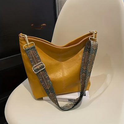 Retro Schoudertas voor Dames | Modieuze en Functionele Handtas | Verstelbare Riem