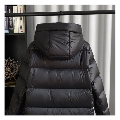 Dames Lange Gewatteerde Winterjas met Capuchon | Warme Puffer Coat