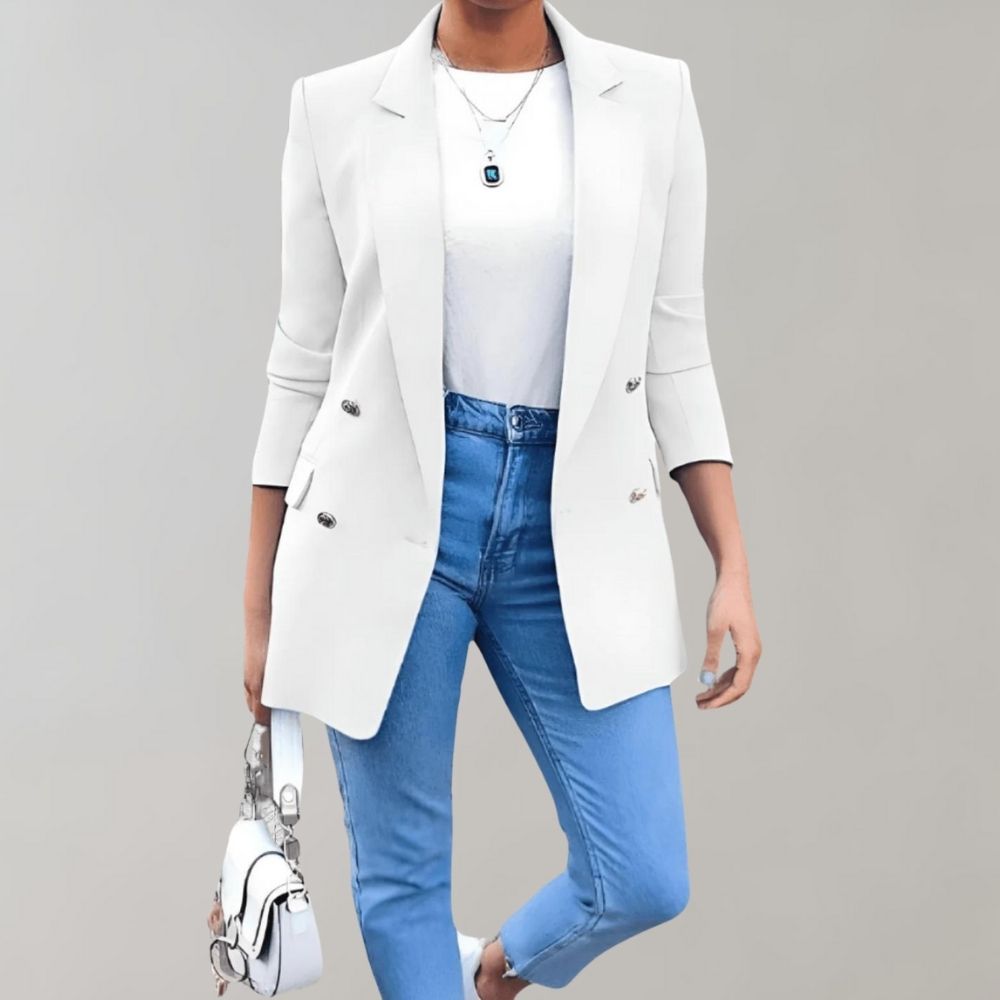 Double-Breasted Blazer met Oversized Pasvorm