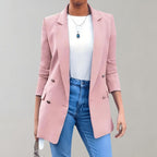 Double-Breasted Blazer met Oversized Pasvorm