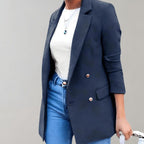 Double-Breasted Blazer met Oversized Pasvorm