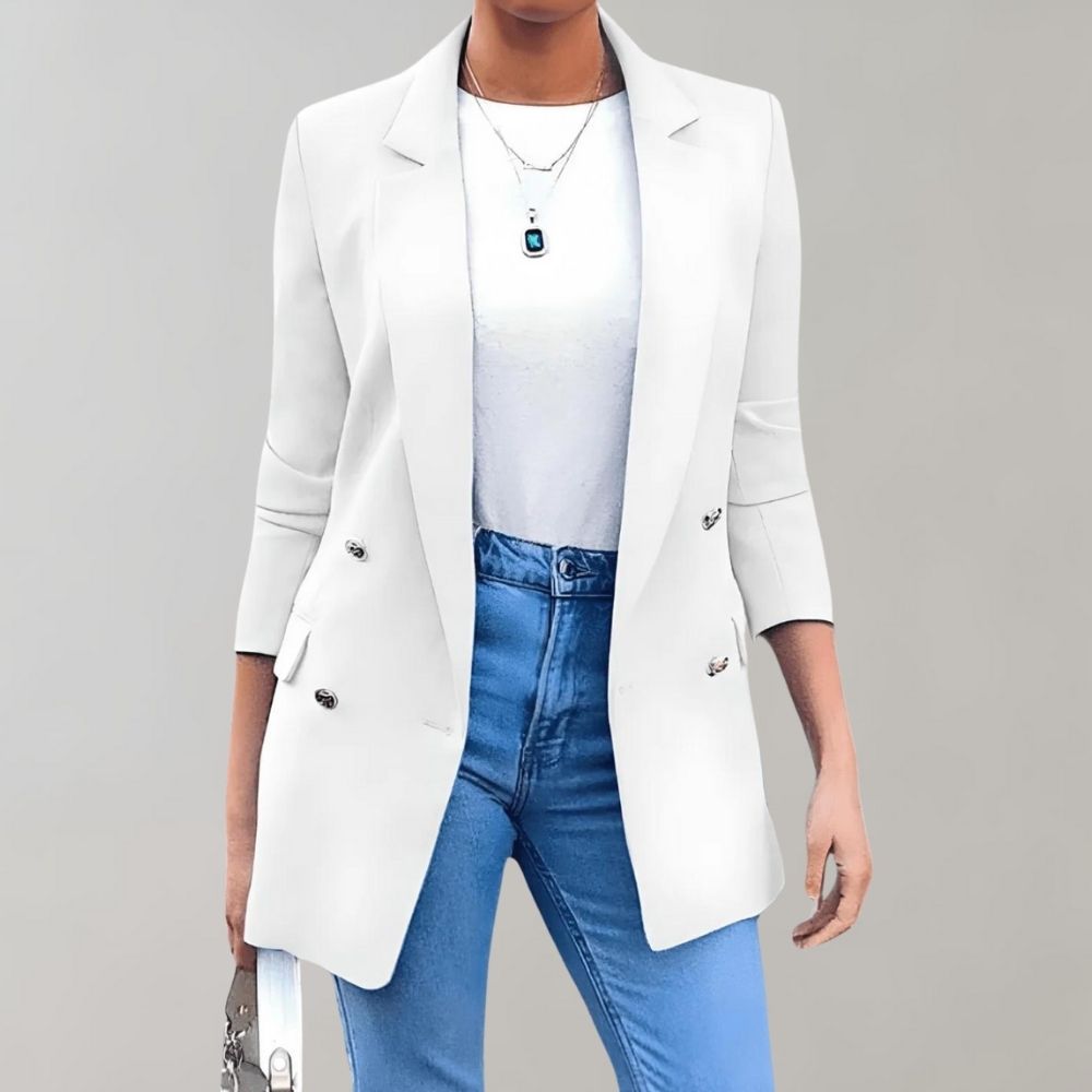 Double-Breasted Blazer met Oversized Pasvorm