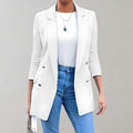Double-Breasted Blazer met Oversized Pasvorm