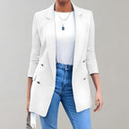 Double-Breasted Blazer met Oversized Pasvorm